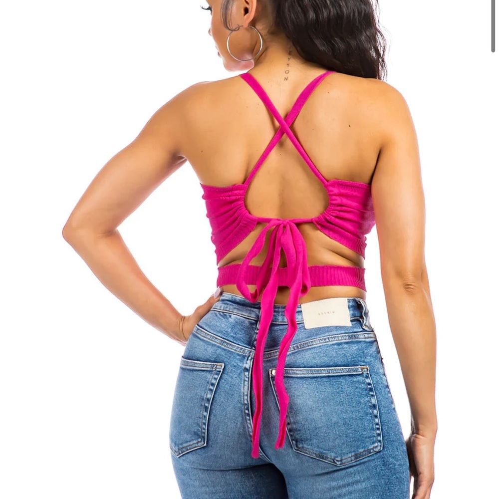 NWT balboa Rumania Knit top open back